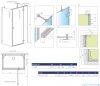 Radaway Essenza Pro White Kdj+S kabina 80x120x80cm prawa biały mat/szkło przejrzyste 10097312-04-01R/10098080-01-01/10098080-01-01